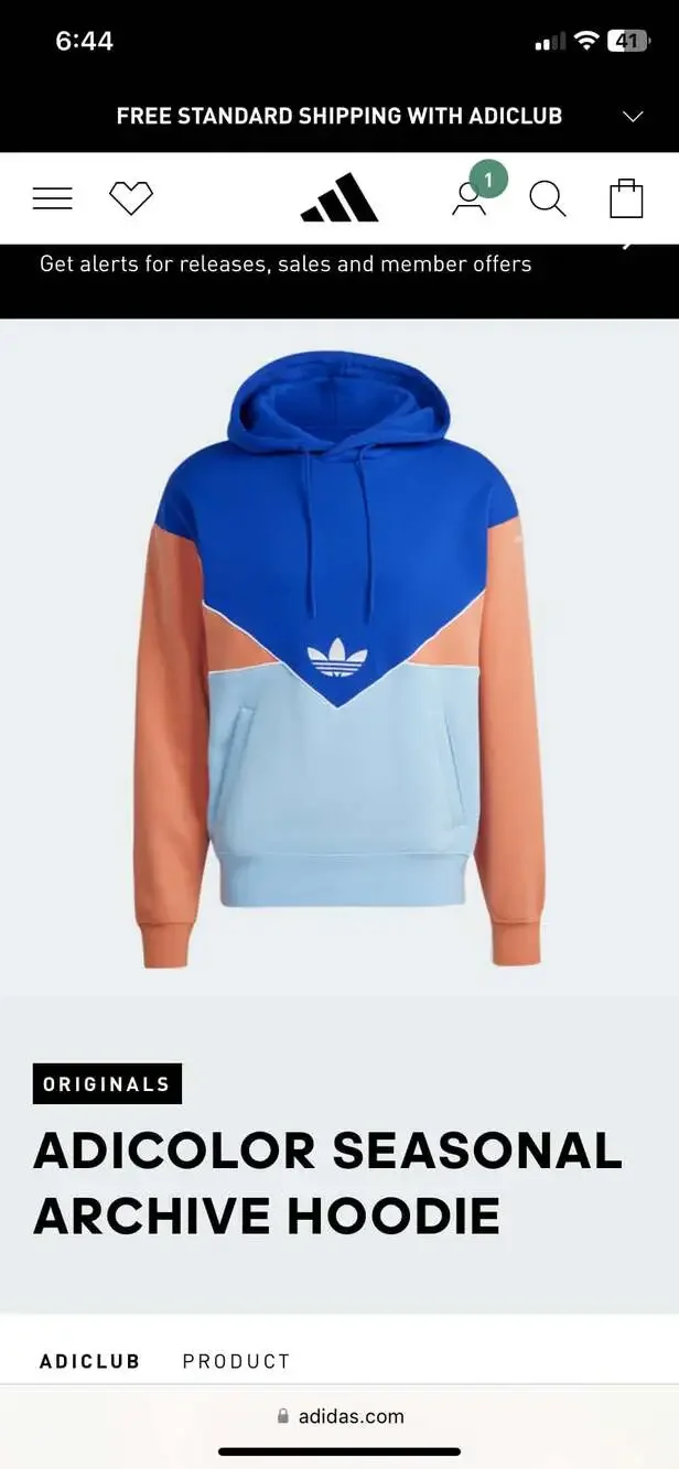 adidas Originals Adicolor Seasonal Archive Color Block Hoodie